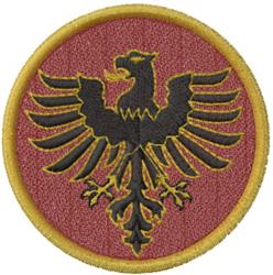 detailed bird machine digital embroidery pattern - German Eagle perfect for Cap Front