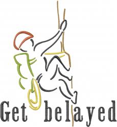 belayed detailed machine embroidery - Get Belayed perfect for Outdoor Apparel