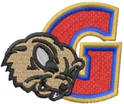 detailed gopher machine digital embroidery pattern - Gophers perfect for Cap Fronts