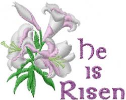 He Is Risen - 4x4 leaf beginner-friendly embroidery design for decorative pillow covers
