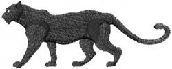 Leopard - 4x4 cat quick stitch machine embroidery design perfect for reusable tote bags