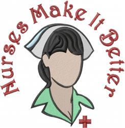 Make It Better - better detailed machine embroidery design perfect for medical scrubs