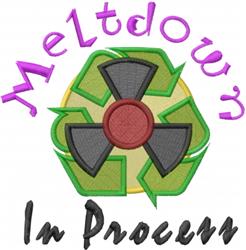 proce detailed machine embroidery - Meltdown In Process perfect for Event Banners