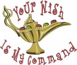 My Command - command detailed machine embroidery design perfect for reusable tote bags