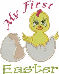My First Easter - bird detailed machine embroidery design perfect for Easter Baskets