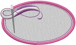 Needle & Thread Text Box - 4x4 box beginner-friendly embroidery design for Sewing Kits