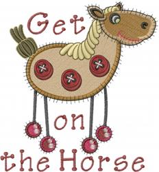 detailed horse machine embroidery pattern - Patchwork Horse for decorative pillow covers
