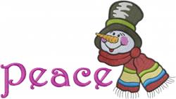 detailed winter snowman machine embroidery pattern - Patchwork Snowman Face for Sweaters