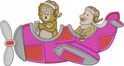 monkey detailed machine digital embroidery - Pilot Monkey perfect for cute baby onesies