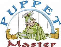 Puppet Master - 6x10 master detailed embroidery design for patchwork quilt blocks