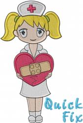Quick Fix - 6x10 heart detailed machine embroidery design perfect for cute baby onesies