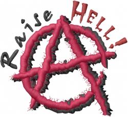detailed hell machine digital embroidery pattern - Raise Hell perfect for Backpacks