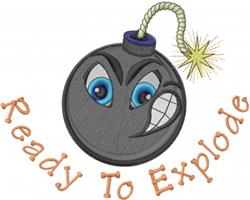 detailed explode machine embroidery pattern - Ready To Explode for Kids Apparel