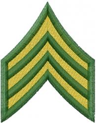 beginner-friendly stripe machine embroidery pattern - Sergeant Stripes for Patches