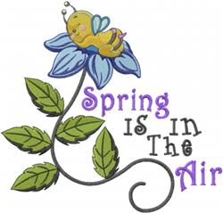 Spring - leaf detailed machine machine embroidery design perfect for cute baby onesies