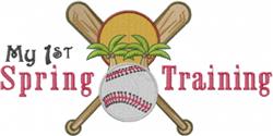 detailed spring sunflower machine embroidery pattern - Spring Training for Baseball Caps