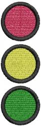 quick stitch stoplight machine embroidery pattern - Stoplight for reusable tote bags