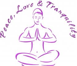detailed peace sign machine embroidery pattern - Tranquility for decorative pillow covers