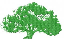 beginner-friendly tree machine embroidery pattern - Tree perfect for kitchen tea towels
