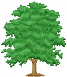 beginner-friendly summer tree machine embroidery pattern - Tree for decorative pillow covers
