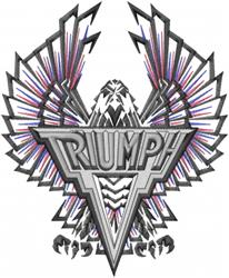 bird detailed machine digital embroidery - Triumph Eagle perfect for kitchen aprons