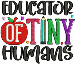 educator detailed machine embroidery - Educator perfect for Lesson Plan Covers