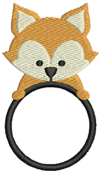 Fox Monogram - 4x4 monogram beginner-friendly embroidery design for reusable tote bags