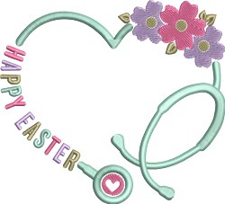 Happy Easter - 4x4 easter beginner-friendly embroidery design for Easter Baskets