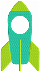 Monogram Rocket - 4x4 rocket beginner-friendly embroidery design for Kids T-Shirts