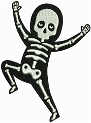 skull detailed machine embroidery - Skeleton perfect for decorative pillow covers