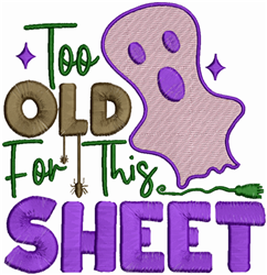 ghost detailed machine embroidery - This Sheet perfect for decorative pillow covers