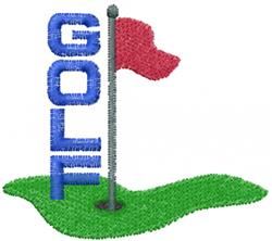 GOLF - 4x4 golf quick stitch machine embroidery design perfect for reusable tote bags