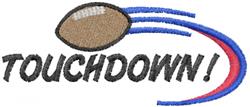 beginner-friendly touchdown machine embroidery pattern - Touchdown for decorative pillow covers