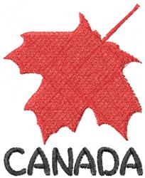 beginner-friendly tree machine embroidery pattern - Canada Maple Leaf for Caps