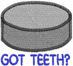 beginner-friendly teeth? machine embroidery pattern - Got Teeth? for decorative pillow covers