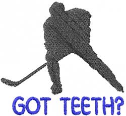 quick stitch teeth? machine embroidery pattern - Got Teeth? perfect for Sports Towels