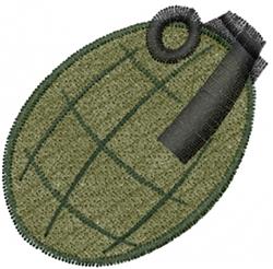 Grenade - 4x4 grenade beginner-friendly machine embroidery design for Cushion Covers