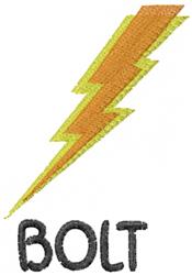 Bold graphic design featuring a bright yellow lightning bolt with black 'BOLT' text below, ideal for energetic themes.