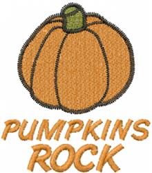 Playful cartoon-style pumpkin with vibrant orange color and green stem, featuring textured stitching, perfect for fall decor.