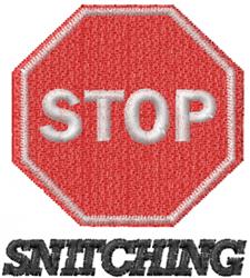 STOP SNITCHING - 4x4 snitching beginner-friendly embroidery design for patchwork quilt blocks