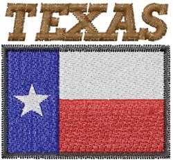 beginner-friendly star machine embroidery pattern - TEXAS for reusable tote bags