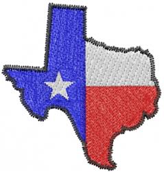 Texas Map - 4x4 map quick stitch machine embroidery design for decorative pillow covers
