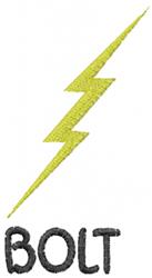 quick stitch bolt machine embroidery pattern - Thin Bolt perfect for reusable tote bags
