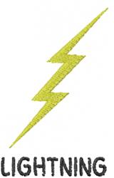 quick stitch lightning machine embroidery pattern - Thin Lightning for Hoodies