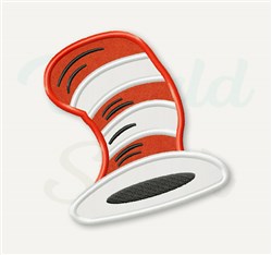 beginner-friendly cat applique machine embroidery pattern - Applique Hat for reusable tote bags