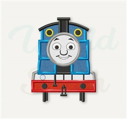 Applique Thomas - 4x4 thoma applique machine embroidery design for Lunchboxes