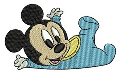 mouse detailed machine embroidery - Baby Mickey Mouse for decorative pillow covers
