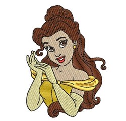 detailed belle machine digital embroidery pattern - Belle perfect for Themed Costumes