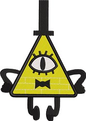 cipher beginner-friendly machine embroidery - Bill Cipher for decorative pillow covers