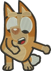 Bingo - 4x4 puppy dog detailed machine embroidery design perfect for cute baby onesies